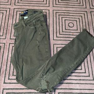 Lucky brand Sasha super skinny olive green jeans